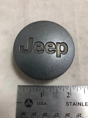 2007-17 Jeep Wrangler Liberty Patriot Wheel Center Gunmetal Cap OE 52090401AB Foto 1 de 4