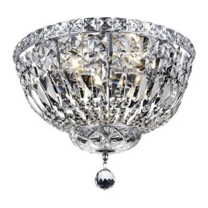 Elegant Lighting Tranquil 14" 4 Light Royal Crystal Flush Mount - Picture 1 of 1