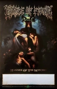 CRADLE OF FILTH Hammer The Witches Ltd Ed RARE Tour Poster! Extreme Metal Gothic - Picture 1 of 1