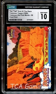 CGC 10 GEMAS COMO NUEVAS La "Cola" Fin de la Carrera 50 TOPPS LOGOTIPO AZUL Tarjeta Pokémon 211 - Imagen 1 de 3