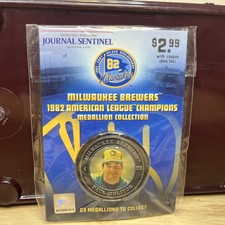 Milwaukee Brewers 25th Anniversary 1982 AL Champs Medallion Paul Molitor