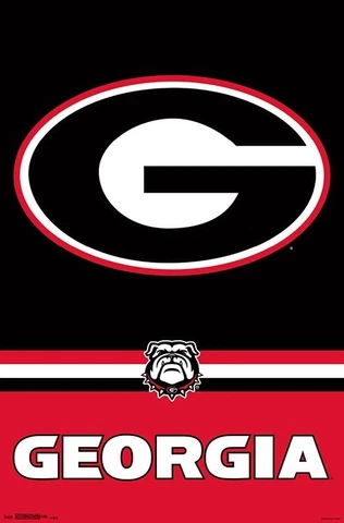 University of GEORGIA BULLDOGS Official NCAA Team Logo 22x34 Wall POSTER Cover