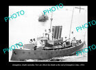 OLD POSTCARD SIZE PHOTO SEMAPHORE SOUTH AUSTRALIA THE MOCK BATTLE SHIP c1914