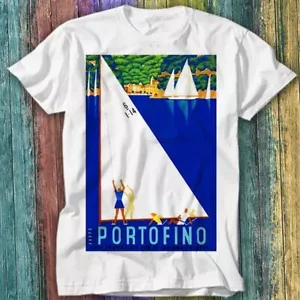1941 PORTOFINO Italia Póster de viaje Camiseta top 535 - Imagen 1 de 2