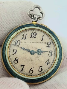 Rare 1910 WALTHAM Patrician Bigelow Kennard 18k Gold Pendant/Pocket Watch, Runs - Picture 1 of 19