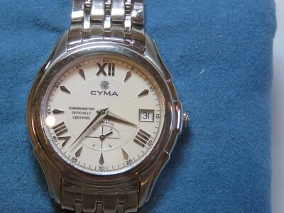 Reloj cronómetro Cyma, registro de segundos pequeños Foto 1 de 4