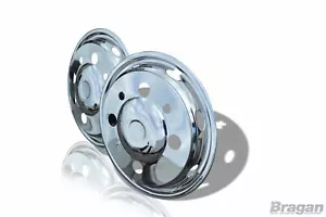 19.5" Universal Stainless Steel Front Inner Wheel Trims Cover Truck Lorry - Picture 1 of 4