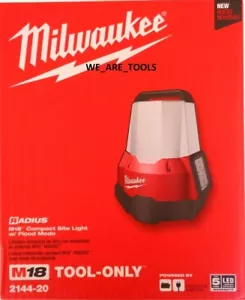 Milwaukee 2144-20 Radius LED Light M18 Compact Jobsite 2200 Lumens Cordless 18V - Picture 1 of 6