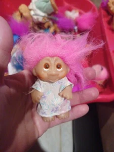 Pink Hair Troll DAM littke Tykes Norfin Troll - Picture 1 of 7