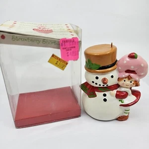 Vintage Strawberry Shortcake Schneemann Ornament American Greetings 1982 Weihnachten 3,5" - Bild 1 von 7