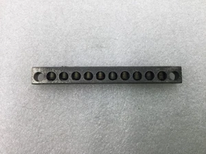 12 Position 4-14 AWG Grounding Bar 3 3/4" x 3/8" - Picture 1 of 7