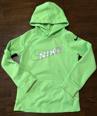 Niños Nike Pullover Polar Sudadera con Capucha Sudadera Verde Lima/Plateado/Negro Talla 4T Foto 1 de 4