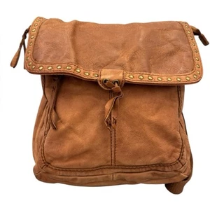 The Sak Ventura Brown Convertible Embossed Leather Adjustable BOHO Backpack - Picture 1 of 14