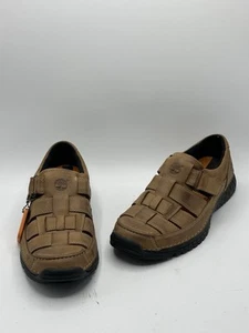 Timberland Endurance Fishermen Hiking Sandals Men 7 Brown Leather 66148 New! - Picture 1 of 20
