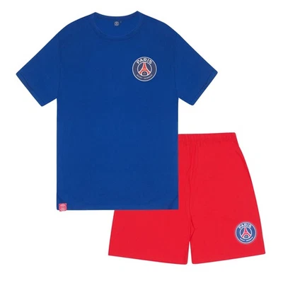 PARIS SAINT-GERMAIN PSG Mens Pyjamas Short Loungewear OFFICIAL Football Gift