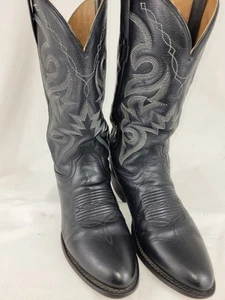 Dan Post schwarz Leder Western Cowboystiefel Herren Größe 9,5D (2110 R) - Bild 1 von 15