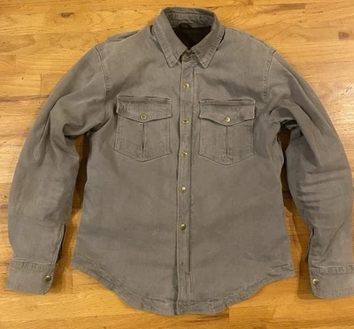 Milwaukee Leather Mens’s Medium Motorcycle Jacket Gray Denim W Armor Inserts - Image 1 of 4