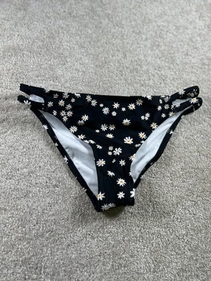 Ciao California Waves Women's Swim Bottom Medium Black Daisy Print - Image 1 of 4