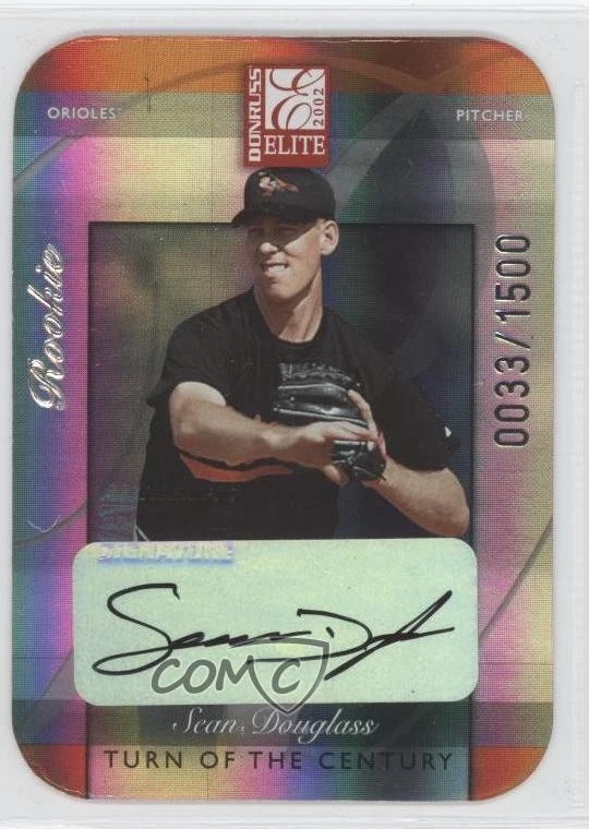 2002 Donruss Elite Rookie Turn of the Century Die-Cut /150 Sean Douglass Auto - Image 1 of 2