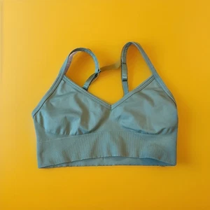 Lululemon Bra Womens 2 Ribbed Stretch Adjustable Green - Picture 1 of 5