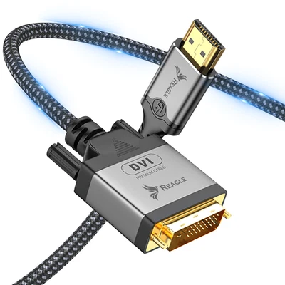 HDMI-auf-DVI Kabel 1,5 m Unidirektional Full HD 1080p 60Hz, REAGLE - Bild 1 von 4