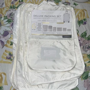 Ruby + Cash 6-piece Deluxe Packing Cube Set. 3 Packing Cubes & 3 Zippered Pouche - Picture 1 of 10