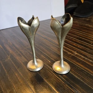 Vintage Silver Plate Art Nouveau Flower Vase - Picture 1 of 9
