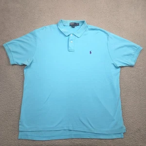Polo Ralph Lauren Para Hombres Polo XXL Azul Púrpura Poni Calce Clásico Algodón - Imagen 1 de 9