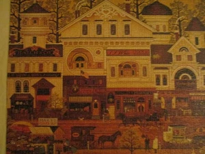 Charles Wysocki "Old Main Street" Hasbro 1000 Piece Puzzle in Ex. Condition - Picture 1 of 9