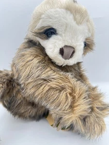 Folkmanis Baby Sloth Hand Puppet Play Plush 13" Stuffed Animal Toy NWT - Picture 1 of 17