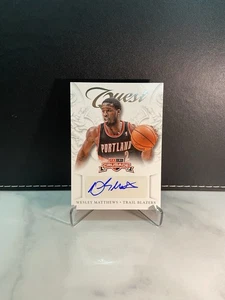 Wesley Matthews 2012-13 Panini Crusade #88 Quest Auto trailblazers - Picture 1 of 2