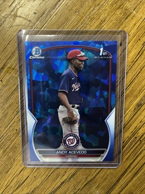 2023 Bowman Chrome Sapphire Edition #BCP-237 Andy Acevedo Prospects - Image 1 of 2