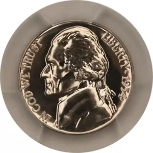 ONE OF PR68 1954 JEFFERSON NICKEL PCGS GRADED US 5C PROOF P-MINT EXACT COIN - Picture 1 of 6