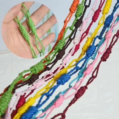 10stk Fadengardine Raumteiler Türvorhang DIY Pflanzenfaservorhang 1.9M Handmade - Bild 1 von 4