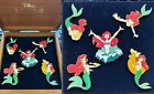 Disney The Little Mermaid Princess Ariel Wooden Box Boxed LE Pin Set 2004