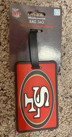 NFL San Francisco 49ers Luggage Tag Golf Bag Gym Bag Cover