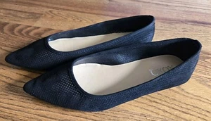 Xoxo Arabell flache Damenschuhe Kunstleder-Slipper Größe 9M schwarz gebraucht, in einwandfreiem Zustand  - Bild 1 von 7