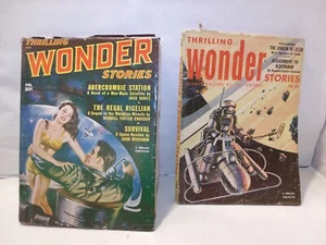 Thrilling Wonder Stories de febrero de 1952 y febrero de 1953 Pulp Science Fiction - Imagen 1 de 9