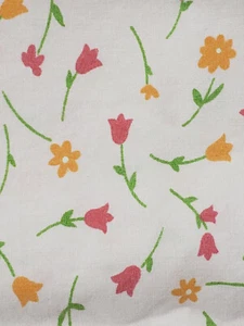 2 Pink Standard Pillow Case Floral Tulip Girls 100% Cotton Very Soft - Picture 1 of 9