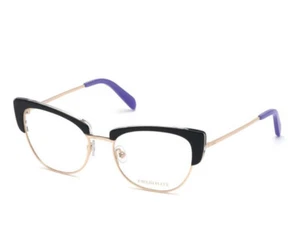 Emilio Pucci Optical Glasses Frames Cat Eye Rose Gold Black Purple EP5102 005 - Picture 1 of 8