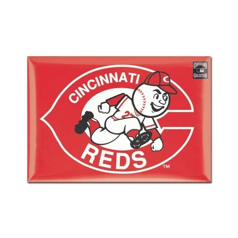 CINCINNATI REDS COOPERSTOWN COLLECTION RECTANGLE MAGNET 2.5"X3.5" MLB LICENSED Cover