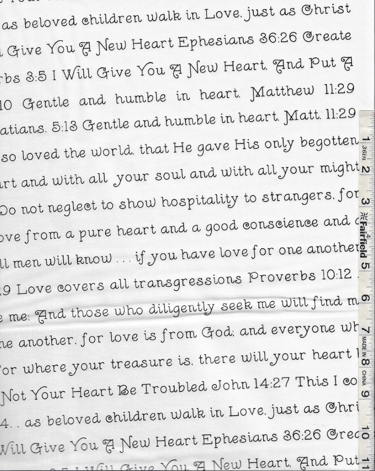 Take Heart Valentine Love Scripture por Riley Blake bty Foto 1 de 1