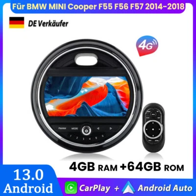 Für BMW MINI Cooper F55 F56 F57 2014-2018 Carplay Android13 Autoradio 4G WIFI BT - Bild 1 von 4