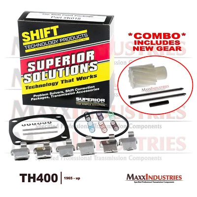 Kit de calibración de cambio de pesas, resortes y engranajes reguladores de transmisión turbo TH400 Foto 1 de 3