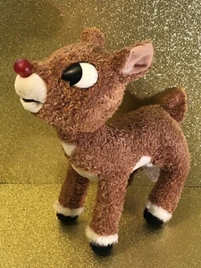 "Figura musical de peluche de 10"" de Rudolph el reno nariz roja ~ 2004 a pilas" - Imagen 1 de 5