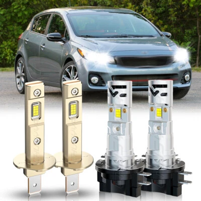 For Kia Forte5 2011 2012 2013 4x Combo LED Headlight High/Low beam Bulbs H1+H11B - Image 1 of 4