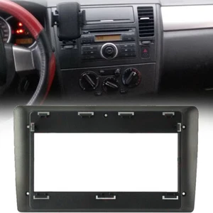For Nissan Tiida 05-10 Car Stereo Radio Fascia Panel Trim 2 Din Frame Fit 9'' - Picture 1 of 4