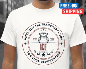 NEW Funny ICE Shirt Donald Trump 2025 Shirt Immigration and Custom Enforcement - Picture 1 of 12