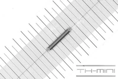 GUTEKUNST FEDERN Zug-Feder 0,5mm Haken Öse 3,7x28,3mm 1,2kg Spiral Edel-stahl rostfrei Metall