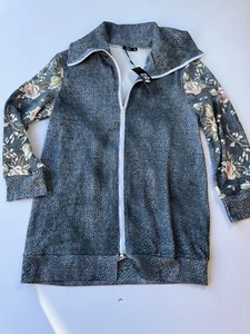 LILY by Firmiana Women’s Jacket Cardigan Full Zip Floral Print Sz XL - Picture 1 of 8